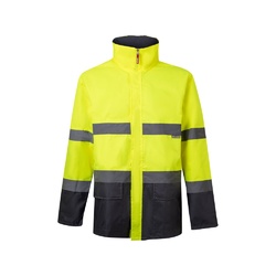 VL THEMIS LARGE. Parka bicolore (190g/m²), en polyester (100%), avec finition PU