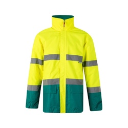 VL THEMIS LARGE. Parka bicolore (190g/m²), en polyester (100%), avec finition PU