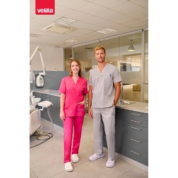 VL APHRODITE. Pantalon sergé (190g/m²), en coton (35%) et polyester (65%)