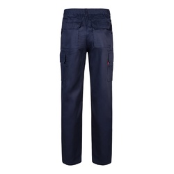 VL MABON. Pantalon sergé, multipoches (200g/m²), en coton (35%) et polyester (65%)