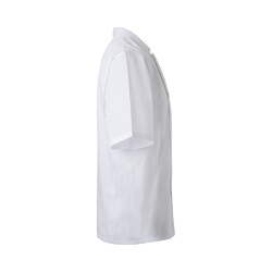 VL DURGA. Veste de cuisine à manches courtes en popeline (110g/m²), en coton (35%) et polyester (65%)