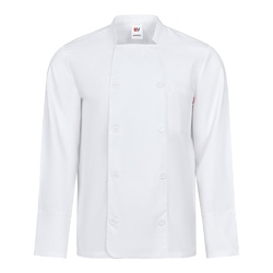 VL KALI. Veste de cuisine à manches longues (175g/m²), en coton (35%) et polyester (65%)