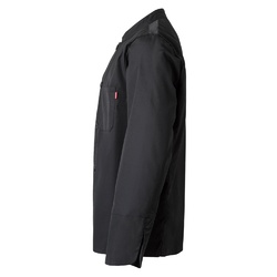 VL KALI. Veste de cuisine à manches longues (175g/m²), en coton (35%) et polyester (65%)