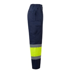 VL ARTEMIS. Pantalon bicolore en sergé (190g/m²), en coton (20%) et polyester (80%)