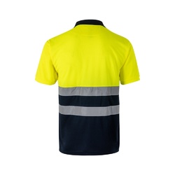 VL FORTUNA. Polo Bird-eye (140g/m²) à manches courtes, en polyester (100%)