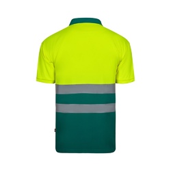 VL FORTUNA. Polo Bird-eye (140g/m²) à manches courtes, en polyester (100%)