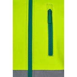 VL HESTIA. Veste soft shell bicolore (280g/m²), en polyester (96%) et élasthanne (4%)