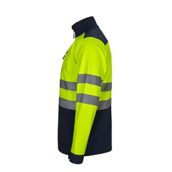 VL HESTIA LARGE. Veste soft shell bicolore (280g/m²), doublée polaire et membrane TPU, en polyester (96%) et élasthanne (4%)