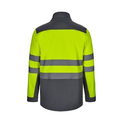 VL HESTIA LARGE. Veste soft shell bicolore (280g/m²), doublée polaire et membrane TPU, en polyester (96%) et élasthanne (4%)