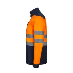 VL HESTIA LARGE. Veste soft shell bicolore (280g/m²), doublée polaire et membrane TPU, en polyester (96%) et élasthanne (4%)