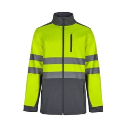 VL HESTIA LARGE. Veste soft shell bicolore (280g/m²), doublée polaire et membrane TPU, en polyester (96%) et élasthanne (4%)
