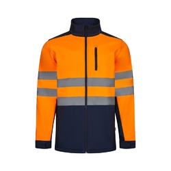 VL HESTIA LARGE. Veste soft shell bicolore (280g/m²), doublée polaire et membrane TPU, en polyester (96%) et élasthanne (4%)