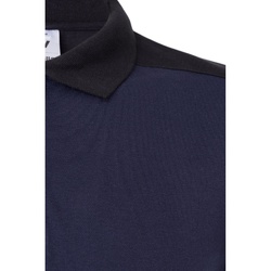 VL VELES. Polo piqué bicolore stretch (200g/m²), manches courtes, en polyester (96%) et élasthanne (4%)