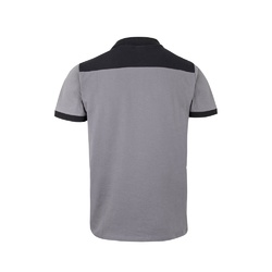 VL VELES. Polo piqué bicolore stretch (200g/m²), manches courtes, en polyester (96%) et élasthanne (4%)