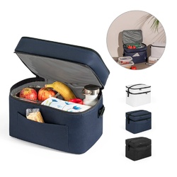 CANCUN LARGE. Sac thermique en polyester recyclé 600D, avec sangle réglable 14 L