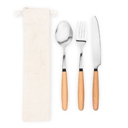 BOULUD. Set de 3 pièces en bois d'acacia
