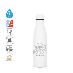 RE-BUFFON M. Thermos en acier inoxydable recyclé à 90 % 520 ml