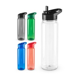 GILMORE. Bouteille de sport en PET recyclé (100% rPET), translucide, finition brillante 750 mL