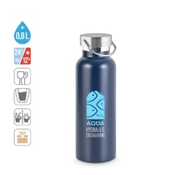 DUPLANTIS. Bouteille en acier inoxydable (36 % recyclé) avec isolation sous vide 810 ml