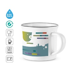 SELDEN. Tasse en céramique pour sublimation 280 mL