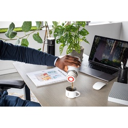 COMANECI. Bouteille en acier inoxydable à double paroi (90 % recyclé) avec finition mate 490 mL