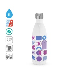 AMORTI XL. Bouteille de sport en acier inoxydable pour sublimation 1'1 L