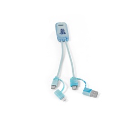 BERNERS. Câble USB 6-en-1 ultra-rapide en PET recyclé (100 % rPET)