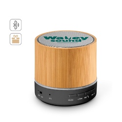 RE-GLASHOW. Haut-parleur portable 3W avec une autonomie de 4h30m sur ABS recyclé (100 % rABS)
