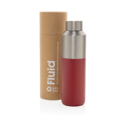 Bouteille d'eau 600ml en acier recyclé certifiée RCS Fluid