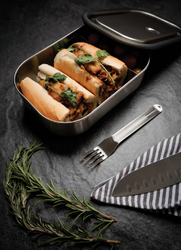 Boîte à lunch Large en acier inoxydable Black+Blum