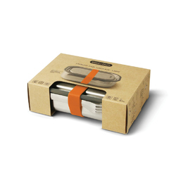 Boîte à lunch Large en acier inoxydable Black+Blum