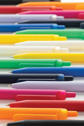 Stylo avec finition gomme en ABS recyclé certifié GRS Tide