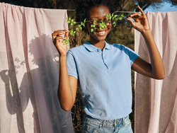 Polo en coton recyclé IQONIQ Yosemite Femme