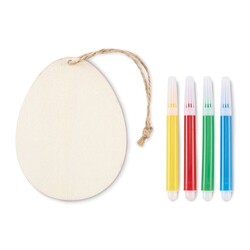 DREGG Set de peinture sur œuf en bois