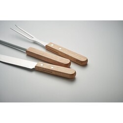 TOOLDERA Ustensiles BBQ en acier inox.