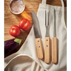 TOOLDERA Ustensiles BBQ en acier inox.