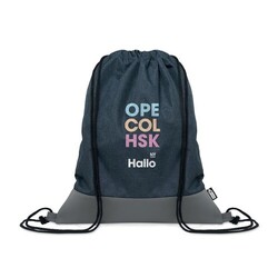 LIBAG Sac à cordon en PU RPET 2 tons