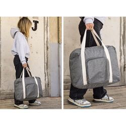 Sac de voyage pliable 'Tenerife', gris chiné RPET