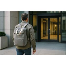 Sac à dos pliable 'Cordoba', gris chiné RPET