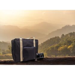 Sac de voyage pliable 'Tenerife', polycoton bleu nuit