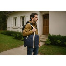Sac de voyage pliable 'Tenerife', polycoton bleu nuit