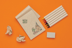 Set de 6 crayons de couleur avec carnet GRS Infinity Micki