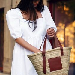 Grand panier paille RIVIERA