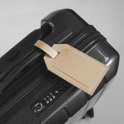 Etiquette bagage cuir régénéré MILOU