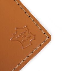 Etiquette bagage cuir régénéré MILOU