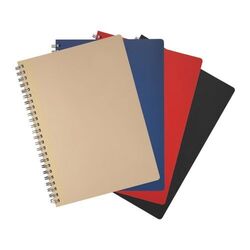 Cahier spirale cuir régénéré A5 LIBER