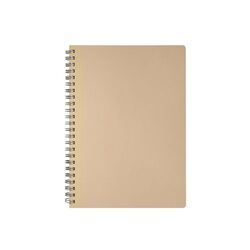 Cahier spirale cuir régénéré A5 LIBER