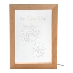 Trophée lampe LED Woodiframe