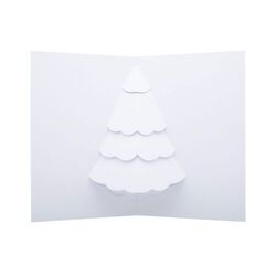 Carte de Noël 3D, sapin de Noël Dimensions