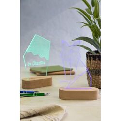 Trophée lampe LED Woodify